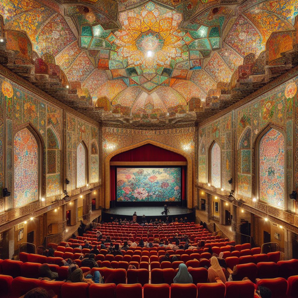 سالن سینما با معماری اسلامی